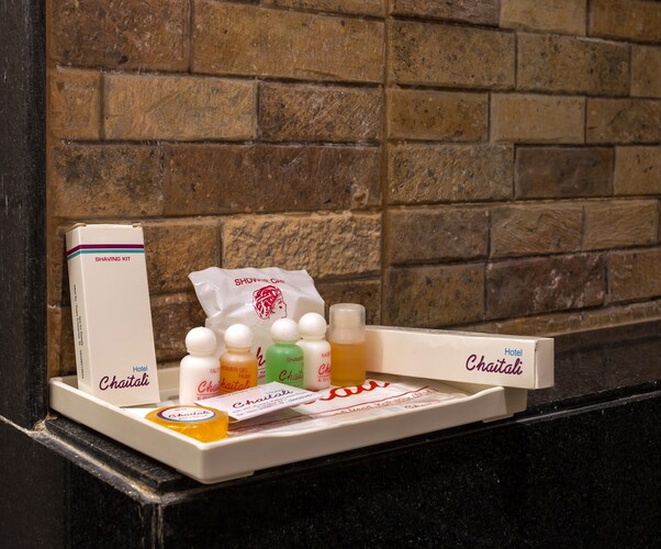 Complimentary toiletries branded Hotel Chaitali